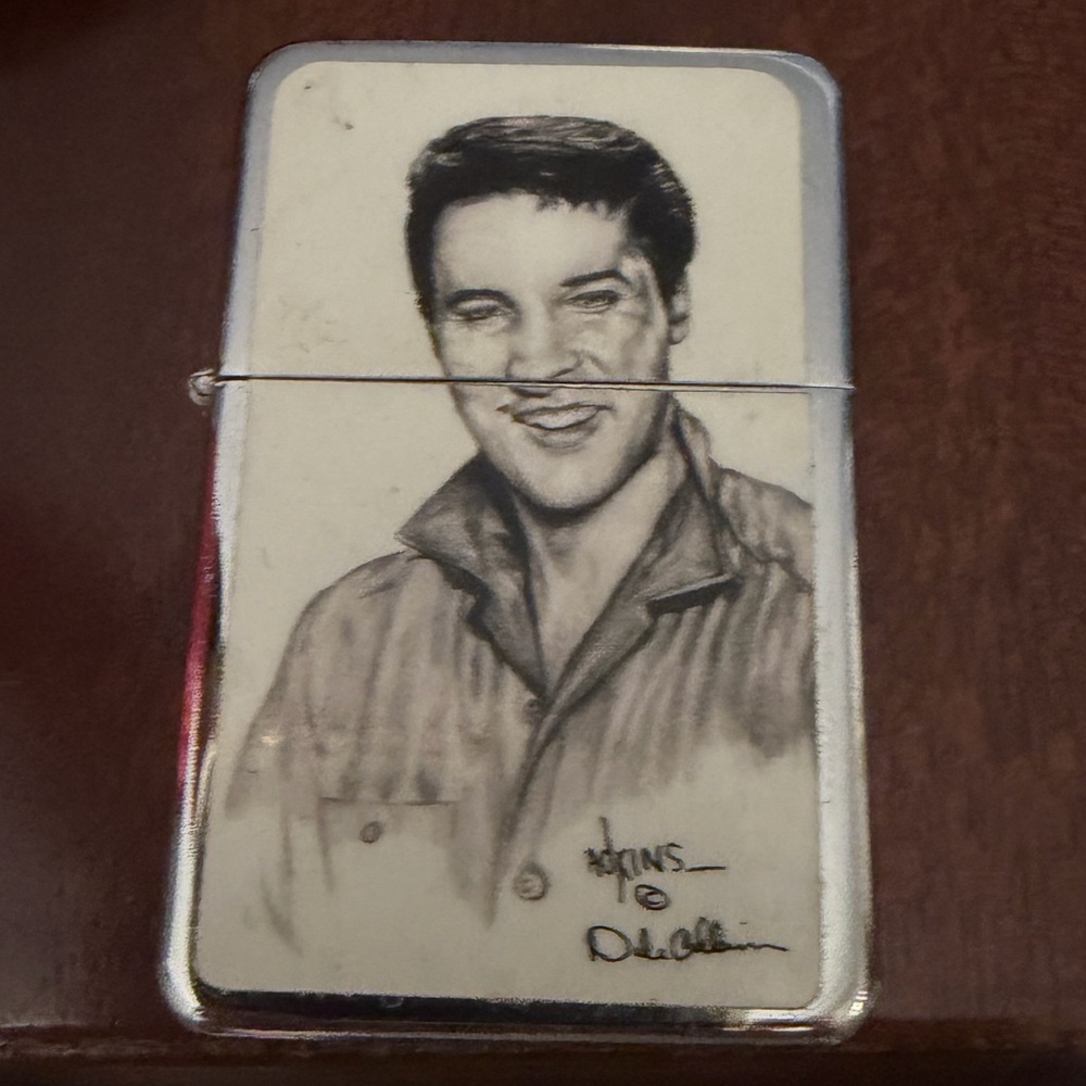 Elvis Vintage Style Flip-Top Tribute – Portrait Art Panel